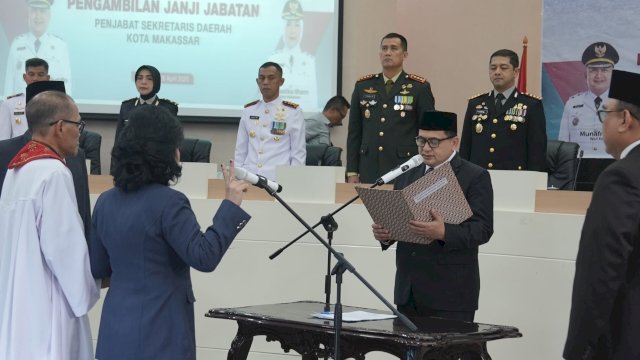 Munafri Lantik Nielma Palamba Jadi Pj Sekda Makassar
