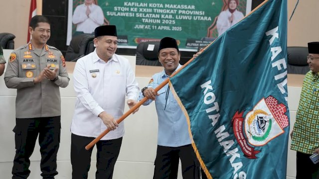 Wali Kota Makassar Lepas Kafilah STQH XXIII, Bawa Misi Dakwah dan Prestasi ke Luwu Utara