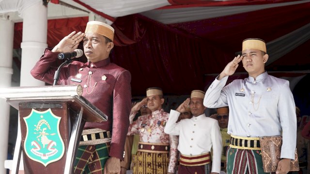 Pimpin Upacara Hardiknas, Bupati Sidrap: Perlu Ketulusan Guru dalam Mendidik Generasi Bangsa