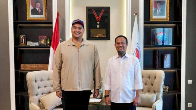 Terima Kunjungan Gubernur Sulsel, Menpora Bahas Progres Stadion Sudiang