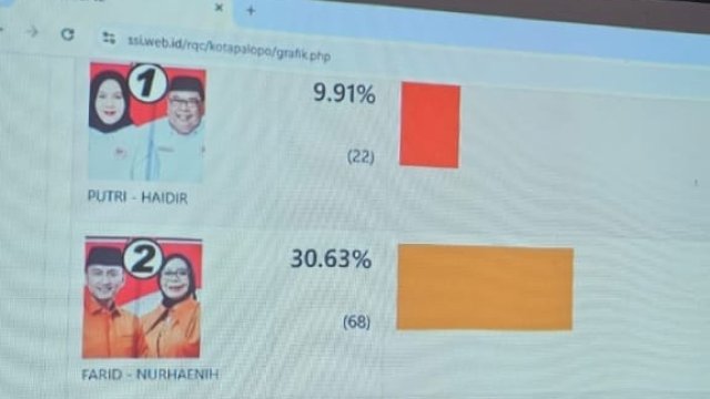 Harapan FKJ Jadi Wali Kota Palopo Pupus, Naili-Ome Unggul Telak di PSU