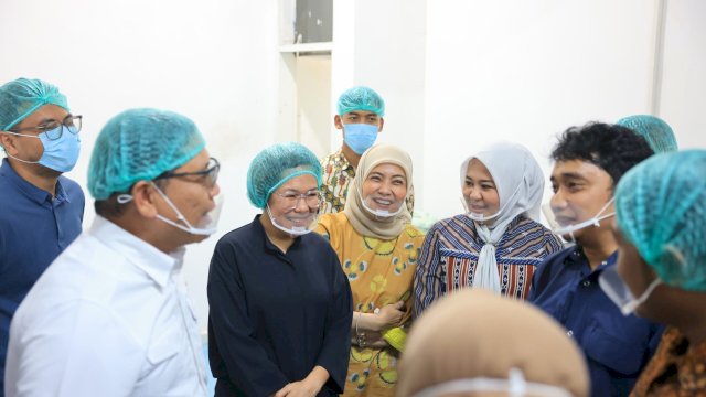 Munafri dan Aliyah Dampingi KSP Tinjau Program Makan Bergizi Gratis di Makassar