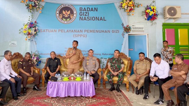 Bupati Sidrap Pimpin Upacara Peluncurkan Program Makan Siang Gratis