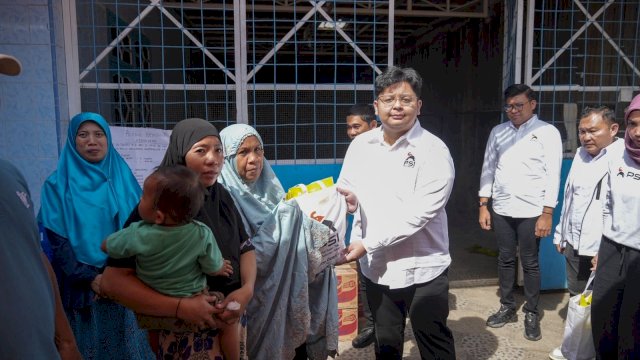 PSI Sulsel Turun Langsung Bantu Korban Kebakaran Rappokalling Makassar