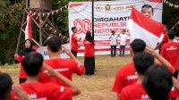 AAS Community Gelar Upacara HUT RI ke-80 di Kebun Raya Pucak Maros
