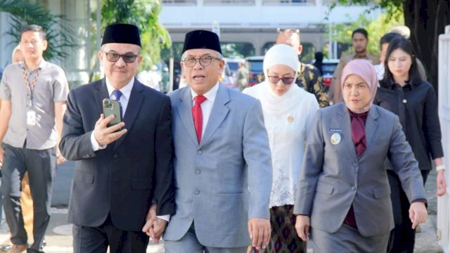Wakil Wali Kota Makassar, Aliyah Mustika Ilham, menghadiri prosesi pengambilan sumpah jabatan dan pelantikan Wali Kota dan Wakil Wali Kota Palopo terpilih periode 2025&ndash;