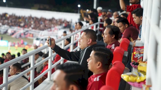 Dukungan penuh untuk PSM Makassar jelang laga sengit melawan Persebaya Surabaya datang langsung dari Wali Kota Makassar, Munafri Arifuddin