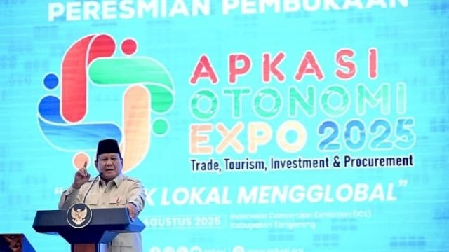 Prabowo Resmi Buka APKASI Otonomi Expo 2025 di ICE BSD