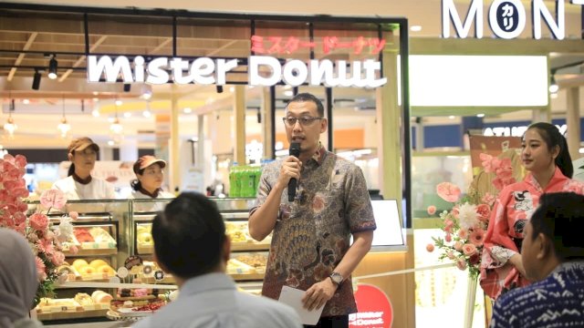 Mister Donut Resmi Buka Gerai ke-23 di Makassar, Sekda Zulkifly Sebut Iklim Investasi Makin Kondusif