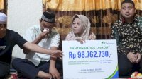 Pemkot Makassar Serahkan Santunan Rp98 Juta Lebih untuk Keluarga Korban Kebakaran DPRD