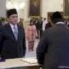 Prabowo Lantik Erick Tohir Sebagai Menpora dan Djamari Chaniago Sebagai Menko Polhukam