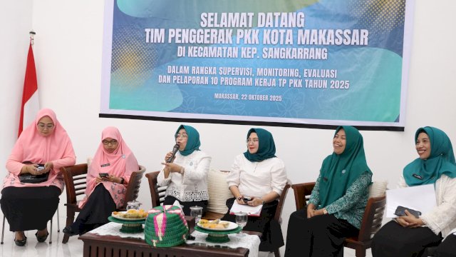 Tim Penggerak PKK Kota Makassar mengajak TP PKK Kecamatan Kepulauan Sangkarrang untuk memperkuat edukasi mengenai risiko pernikahan 