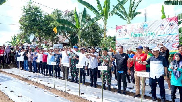 Gubernur Sulsel Launching Kebun MBG Terintegrasi di Bone: SPPG Wajib Serap Pangan Lokal