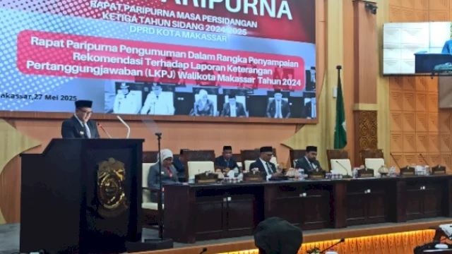 DPRD Makassar Sampaikan Rekomendasi LKPJ 2024