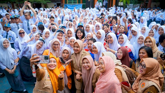 Fatmawati Rusdi Ajak Pelajar Sulsel Wujudkan Generasi Hebat, Sehat, dan Berkarakter