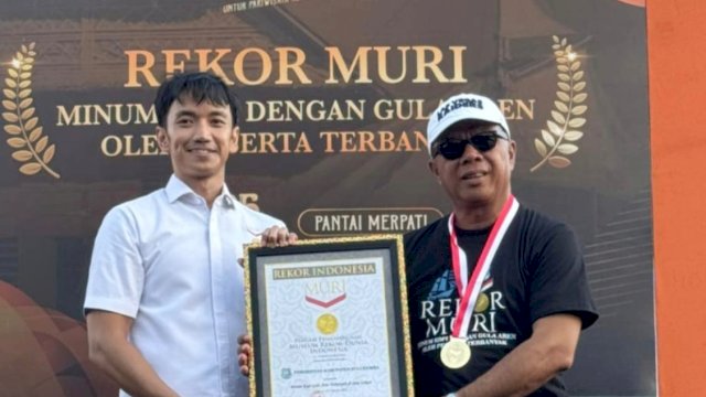 Bulukumba Pecahkan Rekor MURI Minum Kopi dengan Gula Aren oleh Peserta Terbanyak, Peserta Tembus 11.172 Orang