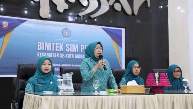 TP PKK Kota Makassar Gelar Bimtek SIM PKK untuk Perkuat Tata Kelola Digital Kelembagaan