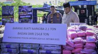 Barang Bukti Narkoba Senilai Rp29,37 Triliun, Dimusnahkan di Hadapan Prabowo&nbsp;