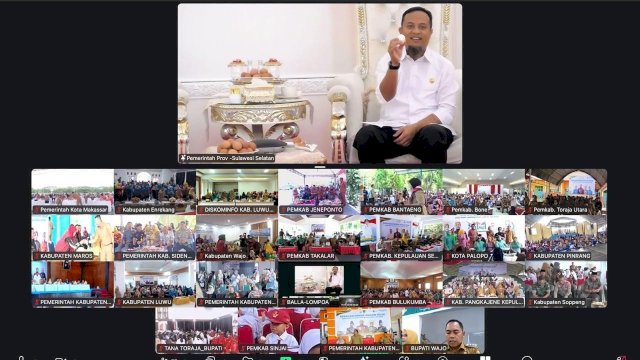 GEMAR Warnai HUT ke-356 Sulsel, 10.000 Anak Serentak Makan Telur