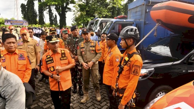 BPBD Sulsel Gelar Apel Kesiapsiagaan Hadapi Potensi Bencana Hidrometeorologi Akhir Tahun