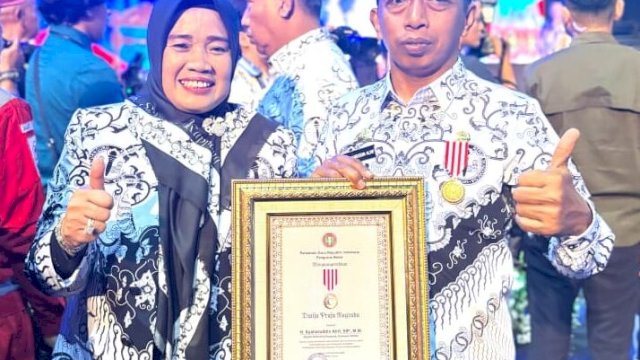 Di Hadapan Presiden, Sidrap Dianugerahi TP2DD Kabupaten Terbaik 2025 Kawasan Sulawesi