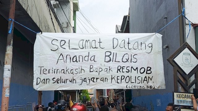 Spanduk Bertuliskan Selamat Datang Ananda BILQIS 