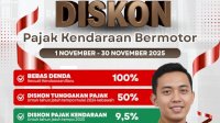 Pemprov Sulsel Perpanjang Insentif PKB hingga 30 November 2025, Wajib Pajak Diimbau Manfaatkan