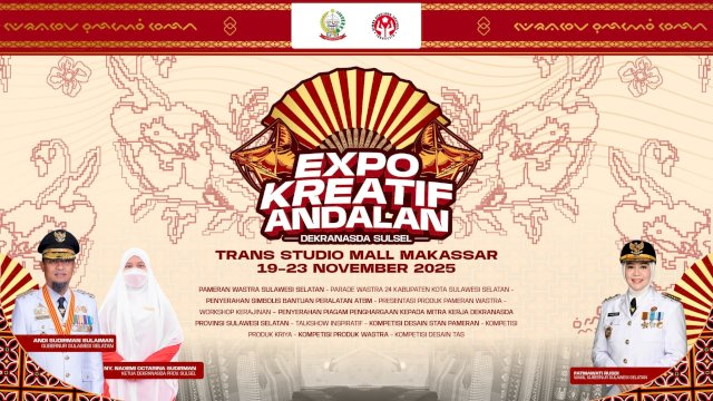 Expo Kreatif Andalan 2025: UMKM Sulsel Pamerkan Karya, Inovasi, dan Daya Saing Global