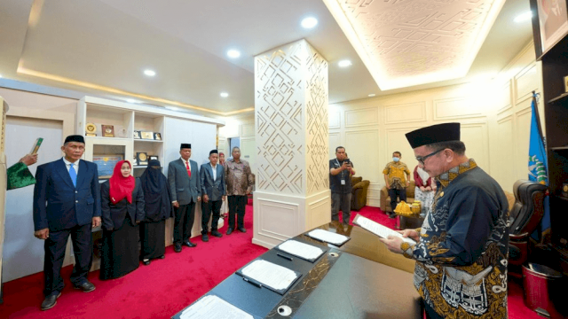 Sekda Sulsel Lantik Empat Pejabat Fungsional Ahli Utama