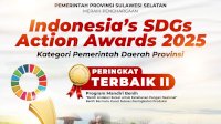 Sulsel Raih Peringkat Terbaik II Indonesia&rsquo;s SDGs Action Awards 2025 Berkat Program Mandiri Benih