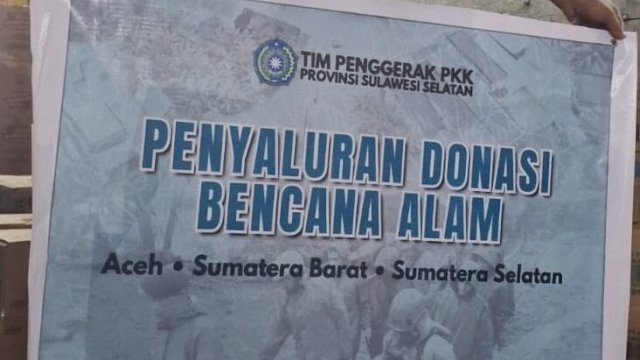 PKK Sulsel dan Tim Andalan Peduli Salurkan Bantuan untuk Korban Bencana di Aceh