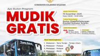 Pemprov Sulsel Siapkan 7 Armada Bus Angkutan Gratis Natal dan Tahun Baru, Kuota 250 Penumpang