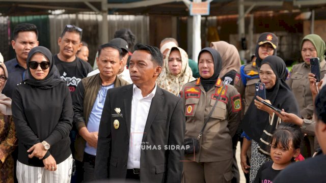 Bupati Sidrap Pimpin Penataan Pasar Tandru Tedong