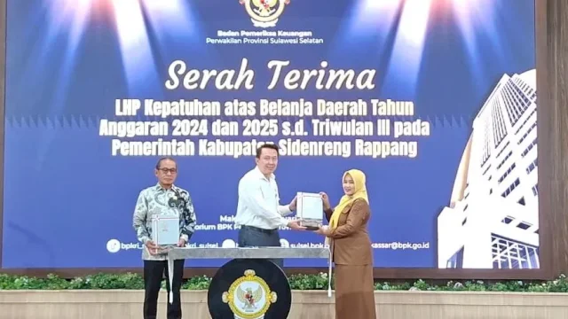 BPK Sulsel Serahkan LHP Kepatuhan Belanja Daerah 2024&ndash;2025 kepada Pemkab Sidrap