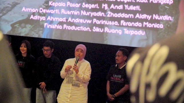 Aliyah Mustika Ilham Nobar Film Uang Passolo, Tegaskan Dukungan Pemkot Makassar bagi Pelaku Seni