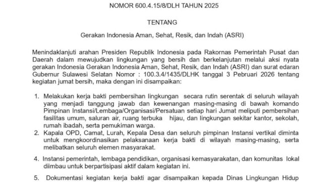 Pemerintah Kabupaten Sidenreng Rappang (Sidrap), Provinsi Sulawesi Selatan, menindaklanjuti arahan Presiden Republik Indonesia 