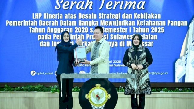 Ketua DPRD Provinsi Sulawesi Selatan, A. Rachmatika Dewi, menghadiri kegiatan penyerahan Laporan Hasil Pemeriksaan (LHP) 