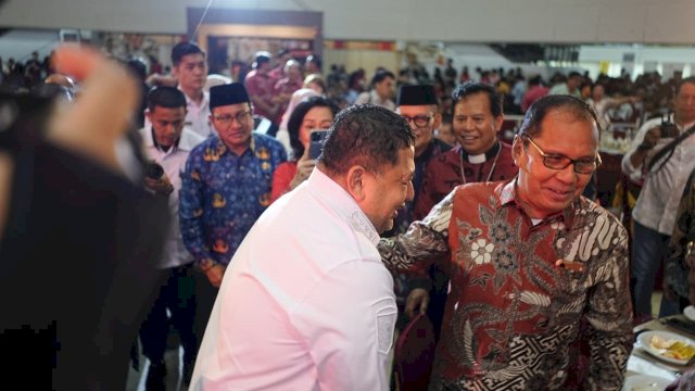 Wali Kota Makassar, Munafri Arifuddin, menghadiri kegiatan Imlek Bersama Seluruh Warga Tionghoa Makassar yang berlangsung di&nbsp;Balai M Jusuf Manunggal, Rabu (18/2/2026).