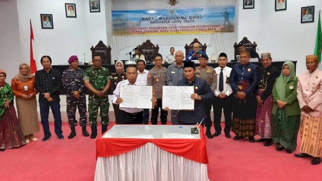 DPRD Luwu Utara Resmi Setujui Rekomendasi Pembentukan Provinsi Luwu Raya