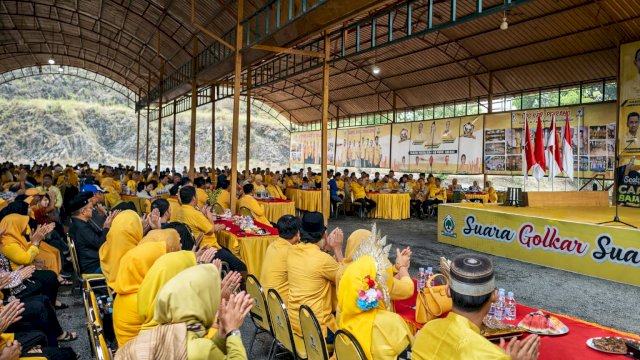 Ratusan Kader Partai Golkar dari 9 Kabupaten asal Dapil Sulsel III, Berkumpul di LakeraBum Kabupaten Pinrang 