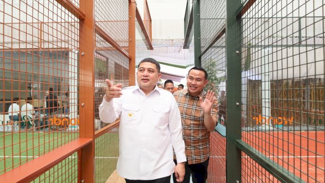 Munafri&ndash;Aliyah Kompak Hadiri Grand Opening Rebound Padel
