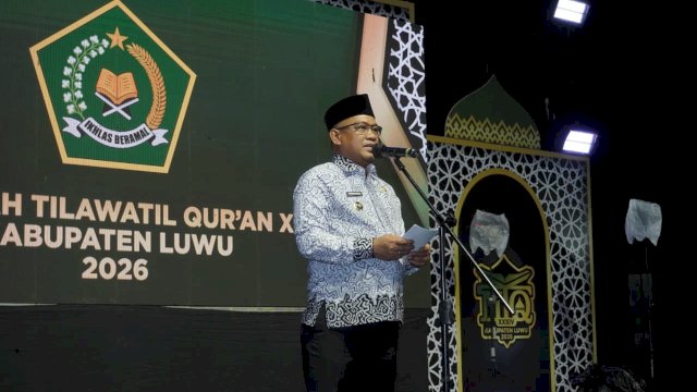 Buka MTQ XXXIV, Bupati Luwu Tekankan Pembentukan Generasi Qur&rsquo;ani