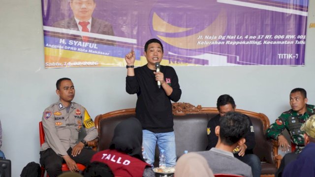 Anggota DPRD Kota Makassar, H Syaiful, kembali melanjutkan kegiatan reses kedua masa sidang kedua Tahun Anggaran 2025&ndash;2026, Sabtu (14/2/2025).