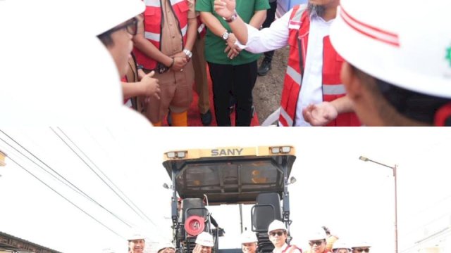 Wakil ketua DPRD Sulsle Sufriadi Arif meninjau Langsung Pelaksanaan Proyek Multiyears