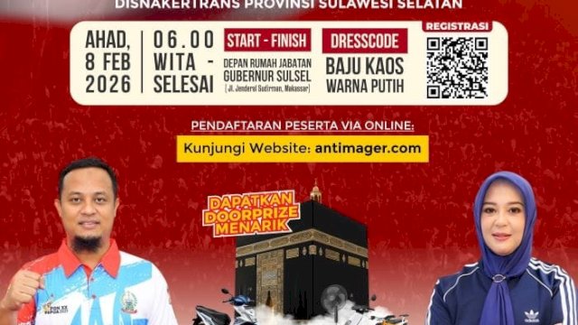 Pemprov Sulsel Gelar Jalan Sehat Anti Mager, Peringati Bulan K3 Nasional 2026