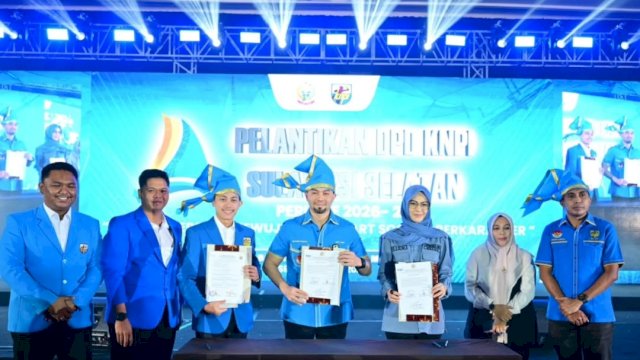 Ketua Hingga Wakil Ketua dan Anggota DPRD Sulsel Hadiri Pelantikan DPD KNPI Sulsel