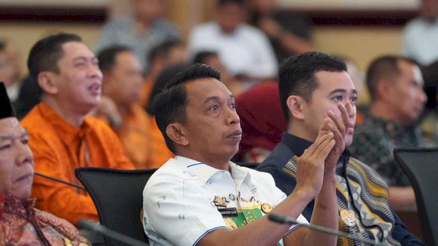 Dukung Data Tunggal Nasional, Bupati Sidrap Hadiri Penandatanganan MoU Pemprov Sulsel dan BPS RI