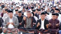 Kebersamaan Menguat, Stadion Ganggawa Kembali Jadi Pusat Salat Idulfitri Sidrap