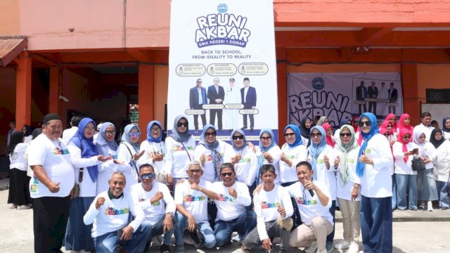 Reuni Akbar SMAN 1 Sidrap, Alumni Luncurkan Dana Abadi Dukung Pendidikan