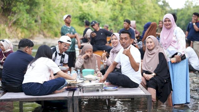 Tak Perlu Jauh, Bupati Sidrap Ajak Warga Nikmati Wisata Lokal Sungai Batu TangngaTrotoar.id